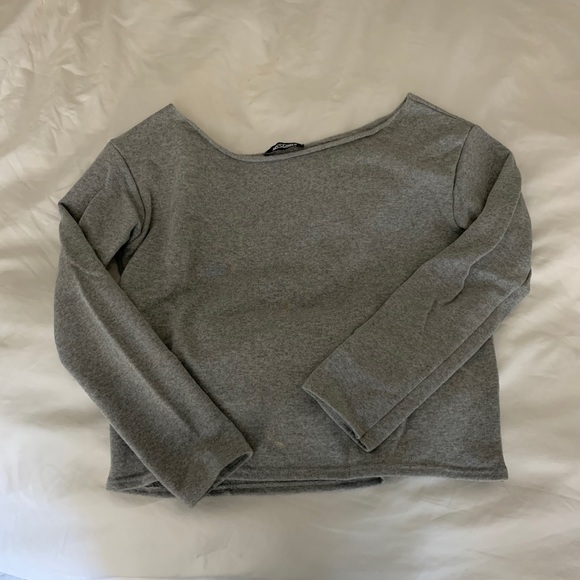 Misguided grey off the shoulder sweater - Picture 3 of 6